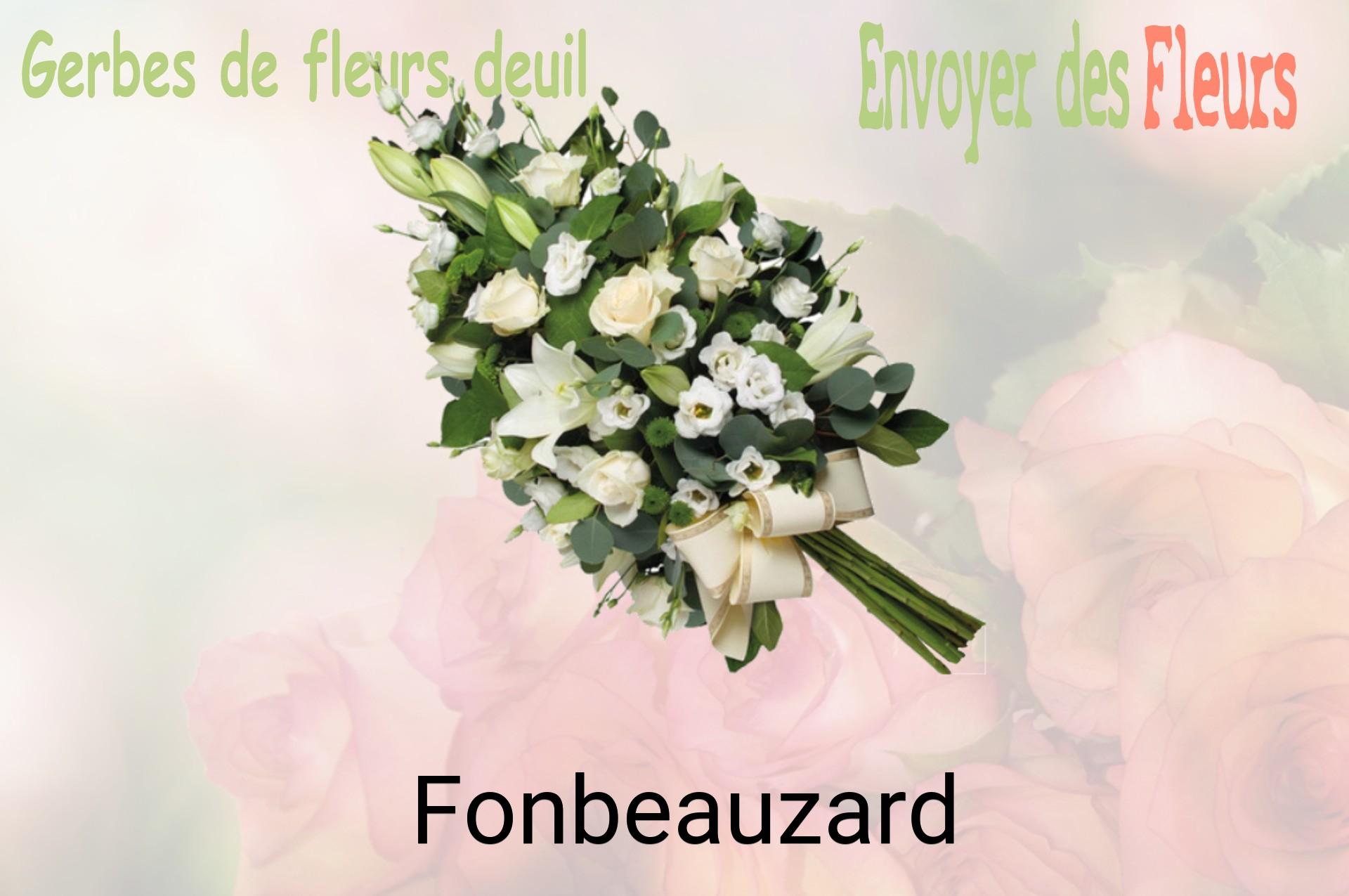 Gerbe de fleurs de deuil livrée à Fonbeauzard